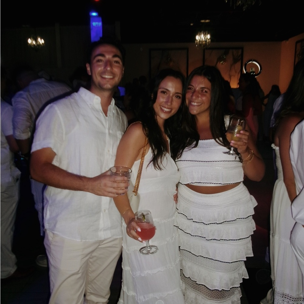 White Ruffled Two-Piece Set - Picture 2 of 2